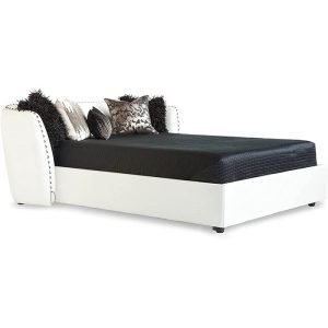 Zuri Leather Platform Bed