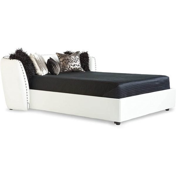 Zuri Leather Platform Bed